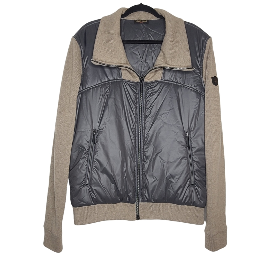 Roberto Cavalli Gym Collection Full Zip Jacket IT 50 US Large